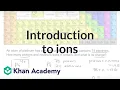 Introduction to ions Chemistry Khan Academy