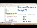 fibonacci series program in c cpp programming tutorial