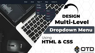 Multi Level Dropdown Menu with HTML and CSS - Step-by-Step Tutorial
