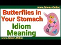 Butterflies in Your Stomach Idiom Meaning - Explanation by Idioms Online