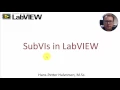 LabVIEW SubVIs