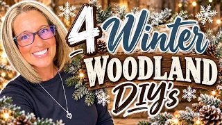 4 Winter Woodland DIYs | Cozy Winter Decor Ideas | Mystery Box Challenge