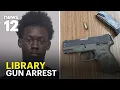 Loaded handgun high-capacity magazine found at Stamford library