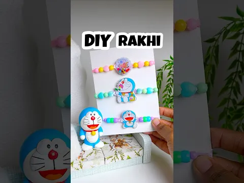 Doraemon Rakhi DIY in 20 Rs #diy #rakhi #rakshabandhan #doraemon