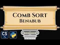 Comb Sort Benabub Algorithm Visualization Step by Step Python Code Animation