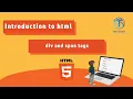 10 - HTML 5 div span tags elements and inline CSS