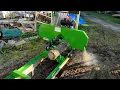 Harbor Freight CENTRAL MACHINERY Sawmill First cuts Sawing a Small Pine Log