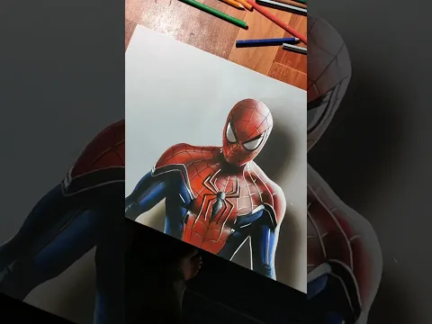 Spider Man Drawing🕷🔥#shorts #shortsart #art #spiderman #drawing #pencildrawing #marvel #rahiljindran