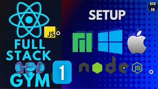 Build A Full Stack Gym in React JavaScript Setup Node js on Linux using Snap Store