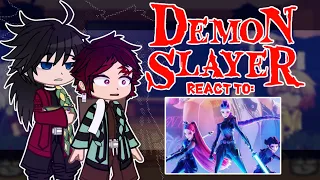 Demon Slayer Kimetsu No Yaiba REACT TO Huntr X Kpop Demon Hunters 