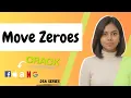 Move All Zeroes to End Without Extra Space LeetCode 283 Java DSA