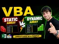 VBA Array Static vs Dynamic