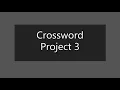 Crossword Demonstration Project 3 CS50 AI