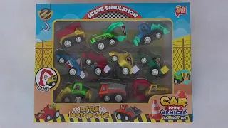 Car Toon Vehicle ขุดรถก่อสร้างและรถแข่ง