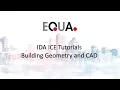 IDA ICE Tutorials 1 Building Geometry and CAD