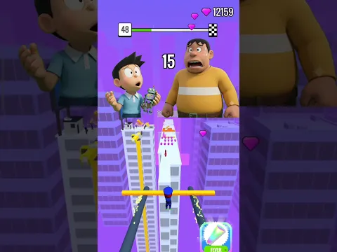 Nobita’s Giant Robot Makes Gian and Suneo Beg for Mercy! 🤖😂 #gaming #shorts #shortfeed #viralshorts
