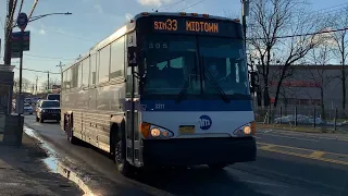 Midtown Bound 2008 MCI D4500CT 2211 SIM33C Express Bus At Victory Blvd Richmond Av