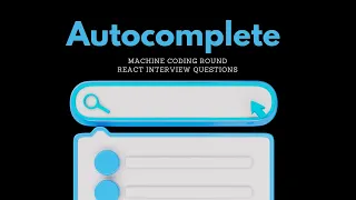 React Js Search Bar React Interview Questions Machine Coding Round