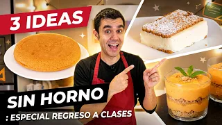 3 POSTRES en 5 MINUTOS: Especial Regreso a Clases