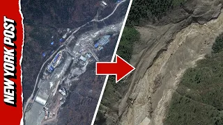 Before And After Satellite Photos Capture Destruction Left by Flash Flood in Nepal