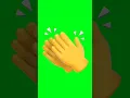 hand/ claps Icon Green screen effects #shorts