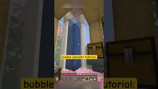 Minecraft bubble elevator tutorial