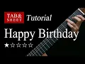 Happy Birthday - Fingerstyle Lesson + TAB
