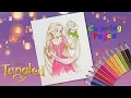 Coloring Rapunzel Tangled Coloring for kids Rapunzel Coloring Pages