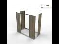 5x3 Outdoor storage shed assembly