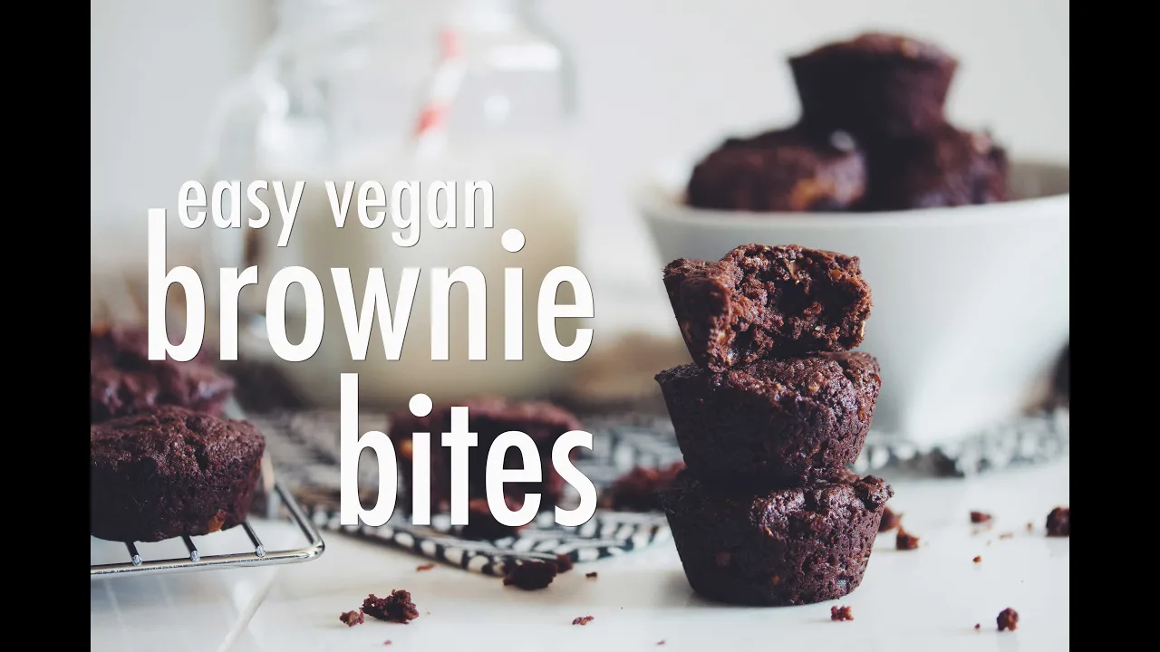 easy vegan brownie bites   hot for food