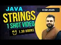 String Questions for Java 10 ICSE Master String Operations Java for Beginners