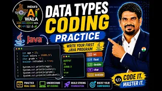 Data Types Coding Practice in Java Part 2 Primitive Data Types Program Core Java with Agentic AI
