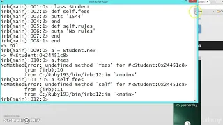 138 Learn python and ruby programming - Class method or self method