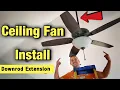 How To Install A Ceiling Fan - Harbor Breeze Coastal Creek Downrod Extension