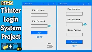 Tkinter Login System Part 4 User Login Authentication Account Deletion