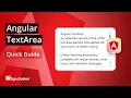 Angular TextArea The Ultimate Feature Walkthrough