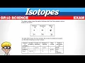 15a Isotopes gr 10 exam question