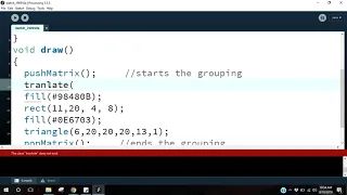 Processing Tutorial Grouping with pushMatrix and popMatrix