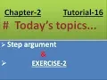 Step argument EXERCISE-2 Python Tutorial 16