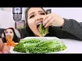 i Tried ASMR Eating Sea Grapes Spicy Noodles Balloons Sticky Crunchy Sounds