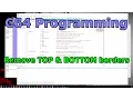 C64 Programming - How to Remove Top and Bottom borders