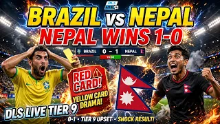 DLS LIVE TIER 9 BRAZIL vs NEPAL | 0-1 Full Match | Davor Suker RED CARD, Yamal Yellow Card 🔥🏆
