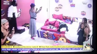 bbnaija angel fingers herself on national tv 
