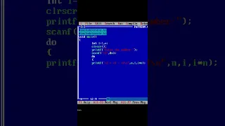 Table using do while loop in C