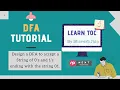 Design a DFA to accept a String of 0 s and 1 s ending with the string 01