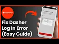 How to Fix Login Error on Doordash Driver System