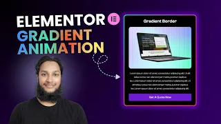 Elementor Gradient Border Animation Modern CSS Effect Tutorial