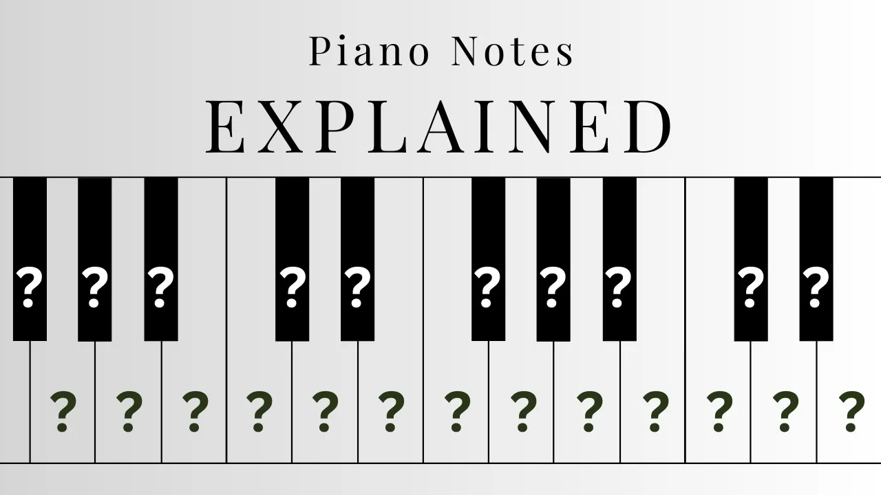 Piano Notes Explained: White Keys and Black Keys