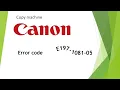 Canon irc error code e197 E197-1081-05