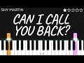 SHY Martin - can I call you back? | EASY Piano Tutorial